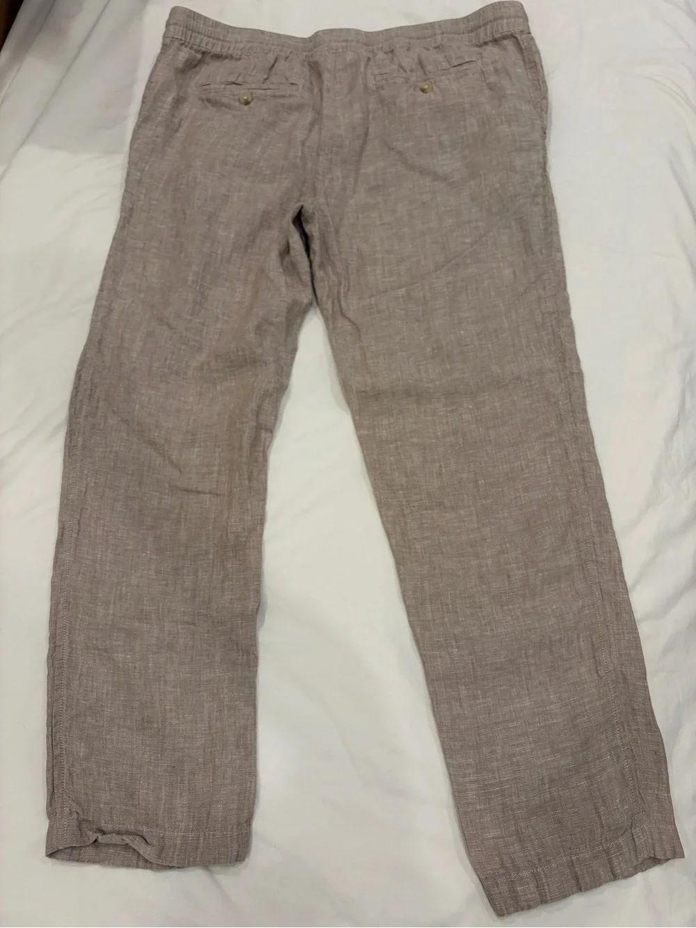 Panama Jack Men's Lightweight Linen Pants in Beige